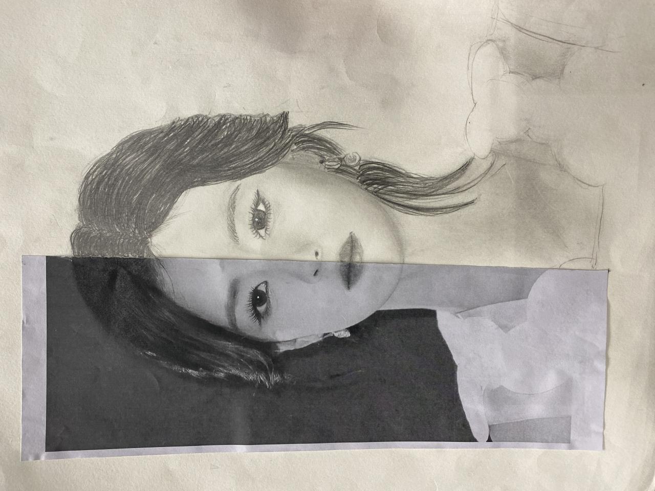 6B蕭綽怡 人像素描